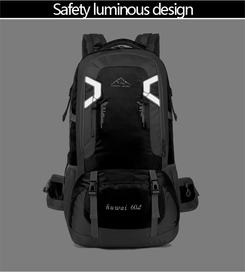Camping Backpack with Reflective Detail
