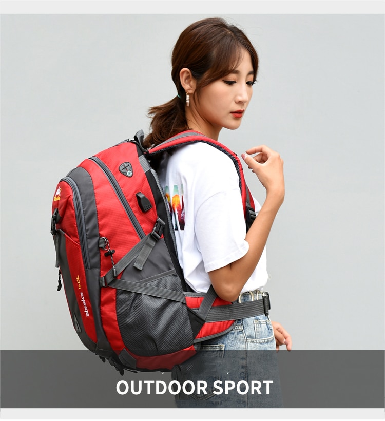 Waterproof Camping Backpack with USB Port