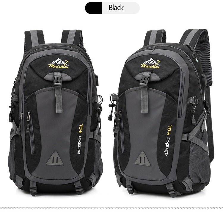 Waterproof Camping Backpack with USB Port