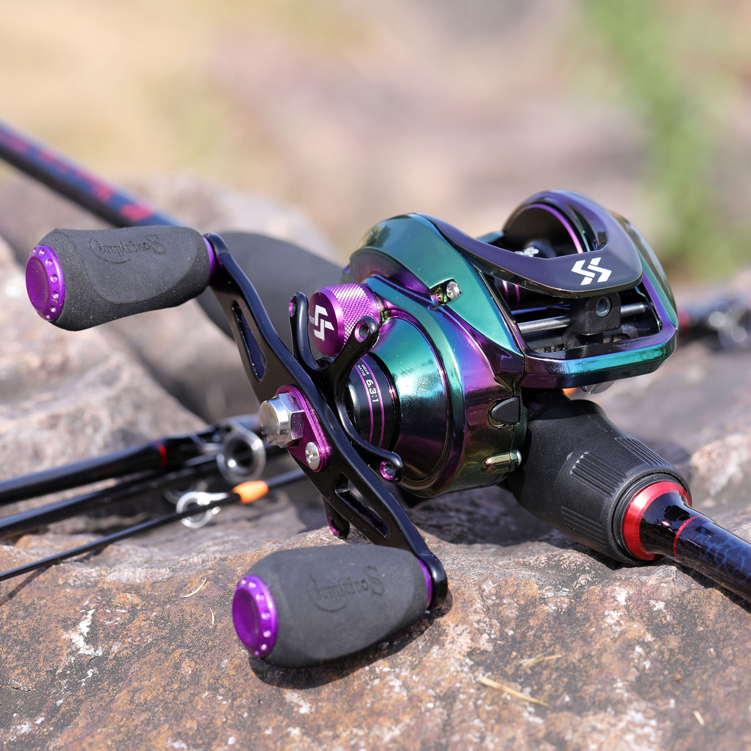 Colorful Carbon Fiber Casting Rod Bundle