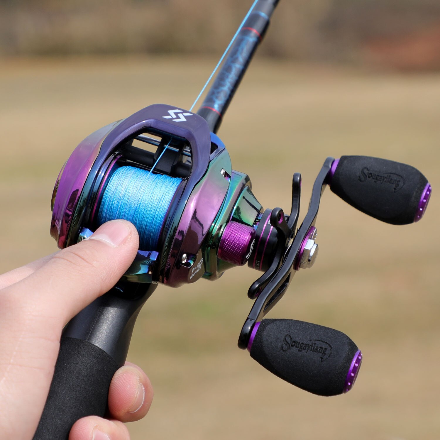 Colorful Carbon Fiber Casting Rod Bundle