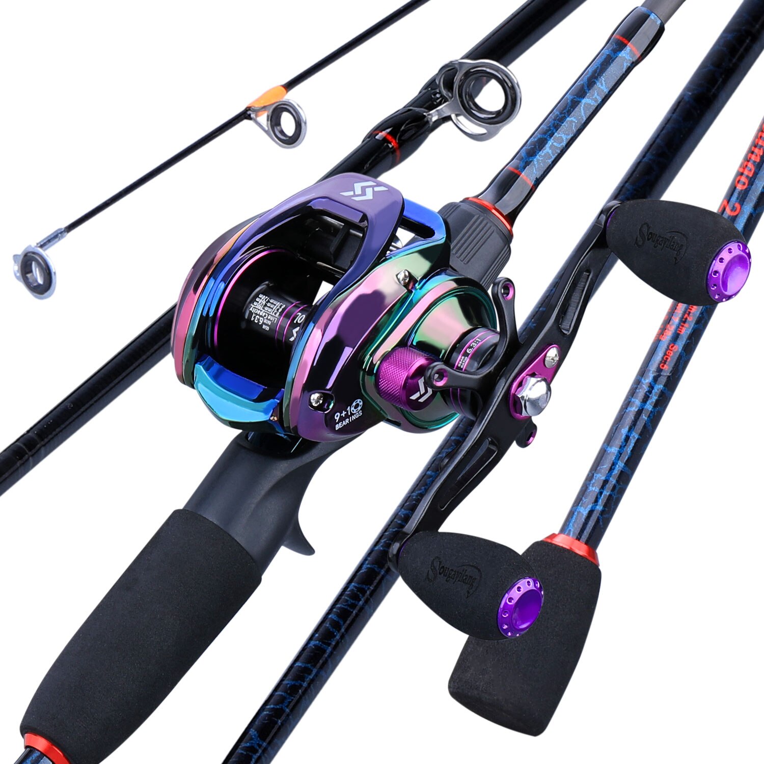 Colorful Carbon Fiber Casting Rod Bundle