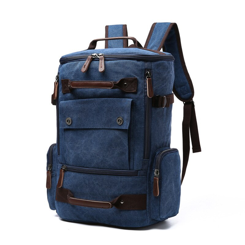 Men's Rectangular Shaped Canvas Backpack