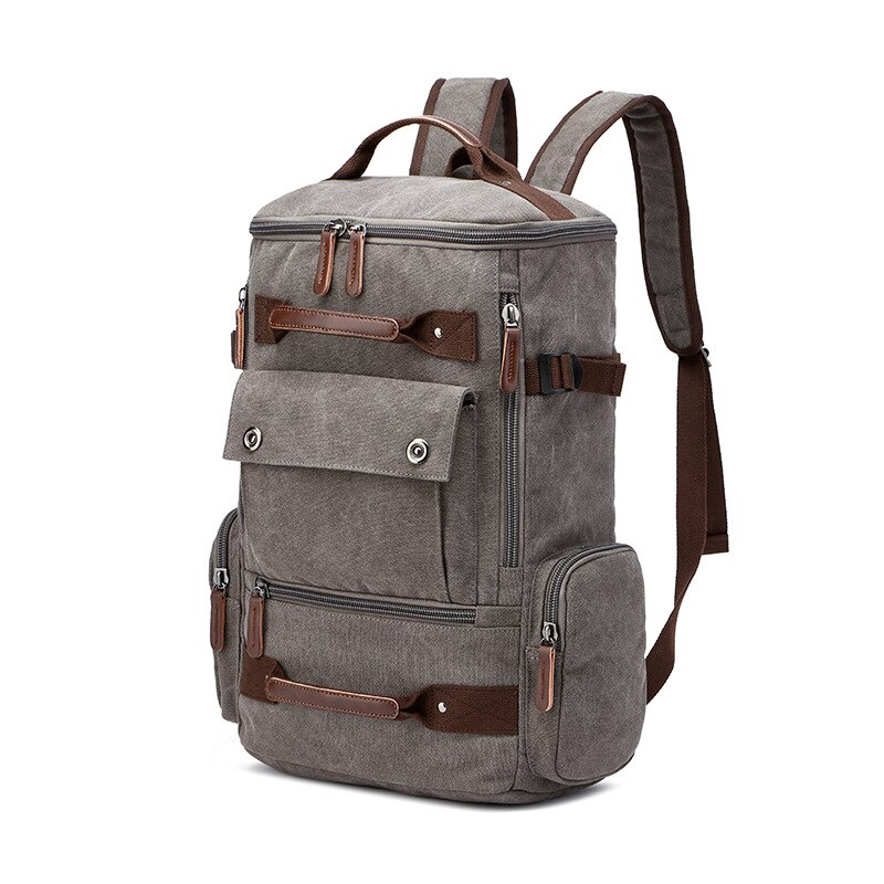 Men's Rectangular Shaped Canvas Backpack